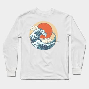 Japan Great Wave and Sun Long Sleeve T-Shirt